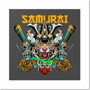 Tiger Samurai 05 Posters and Art